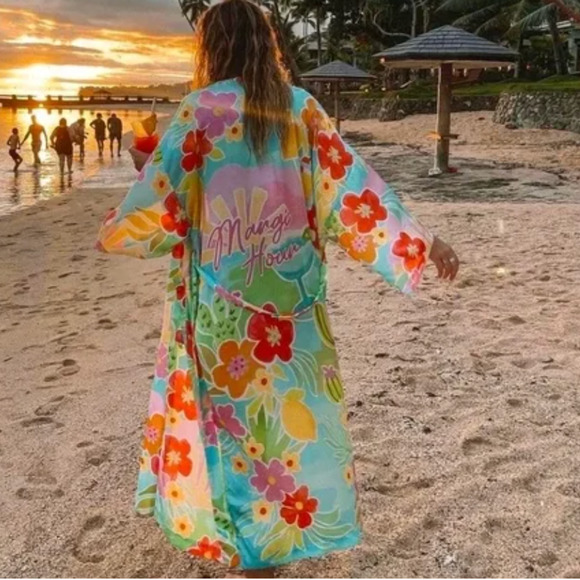 Spell Other - SPELL Margi Hour Maxi Robe in Tutti Frutti